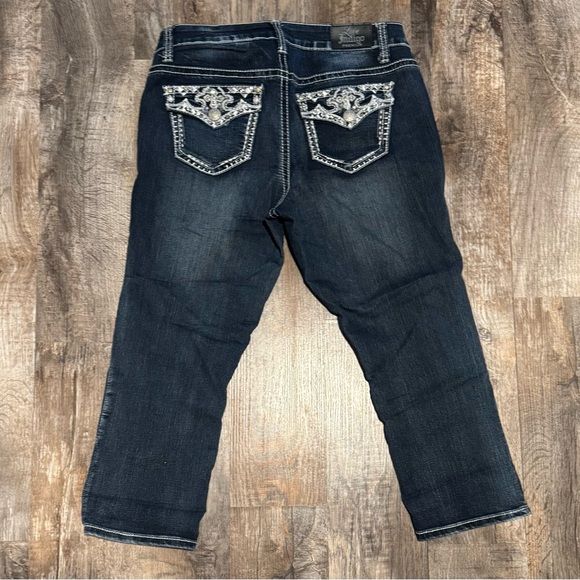 Love Indigo Premium capri blue jeans women’s size 8 - Picture 3 of 9